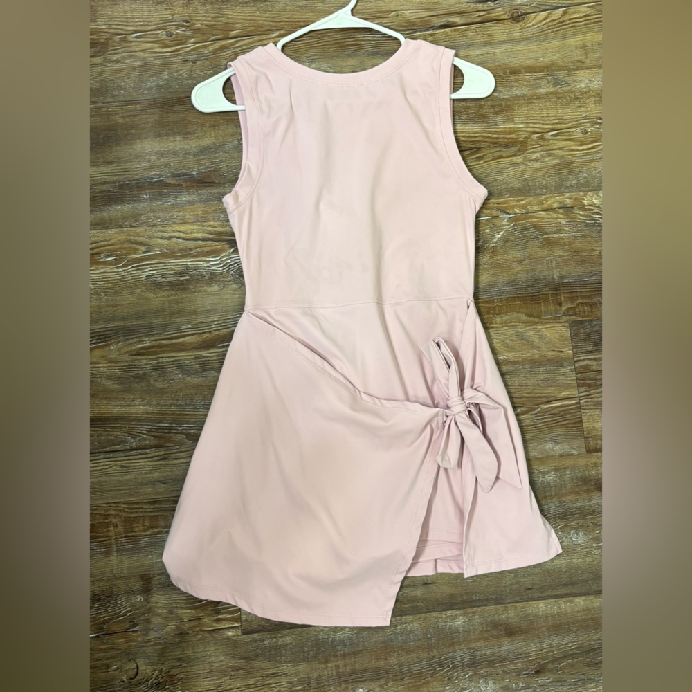 SHEIN Soft Pink Sleeveless Dress with Bow